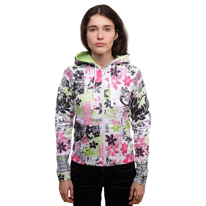 Толстовка DAKINE FLORAL PRINT ZIP HOODIE WHITE Размер S 8550-266-28 (0610934406603)